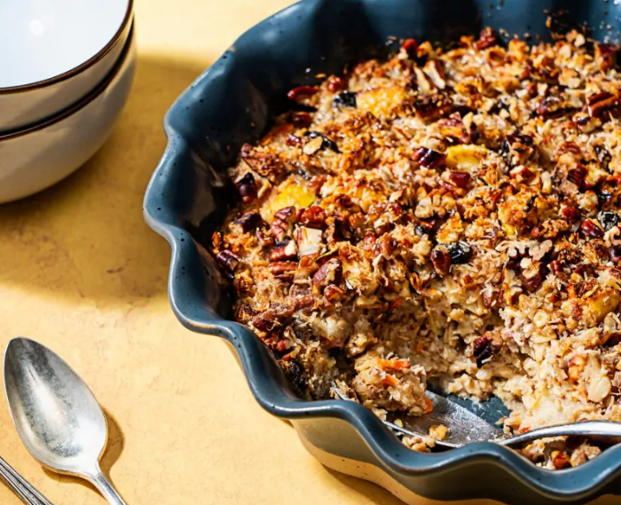 Ellie Krieger's Morning Glory Baked Oatmeal: Carrot Cake Breakfast